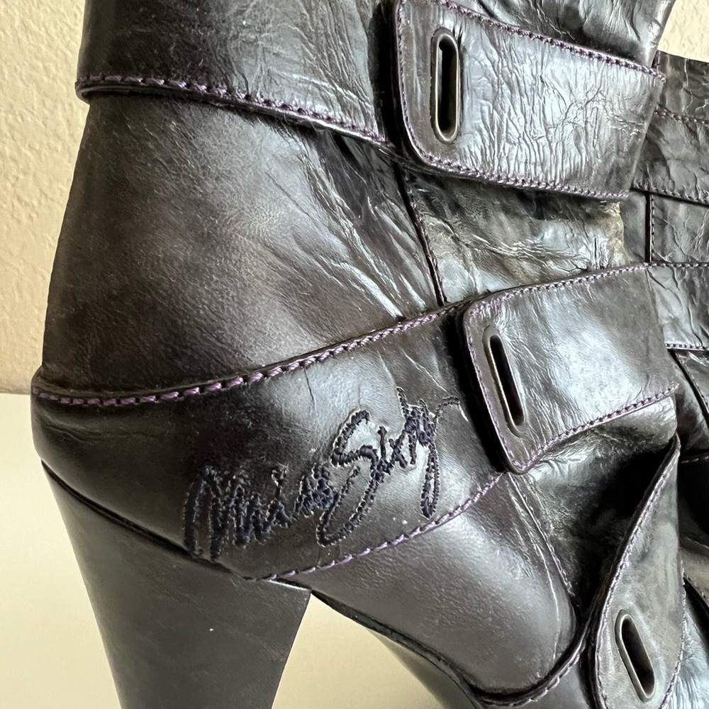 Black Leather Ankle Boots